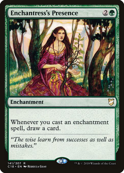 Commander 2018 - 141 - Enchantress's Presence - Rare - G - Non-foil