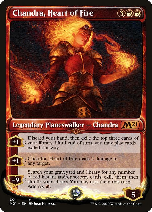 Core Set 2021 - 301 - Chandra, Heart of Fire - Mythic - R - Non-foil