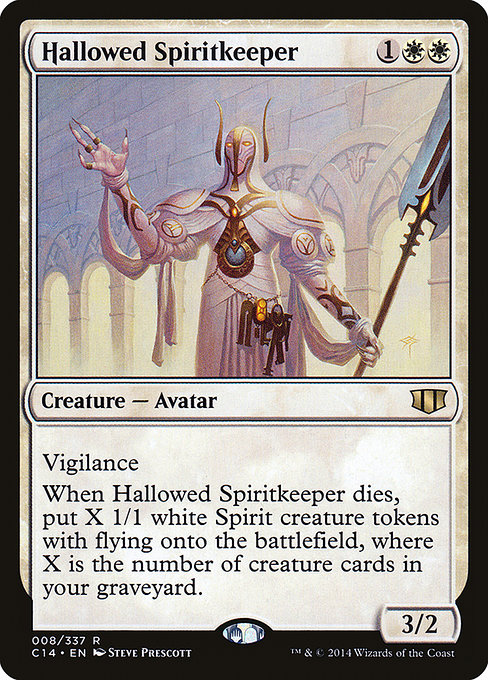Commander 2014 - 8 - Hallowed Spiritkeeper - Rare - W - Non-foil