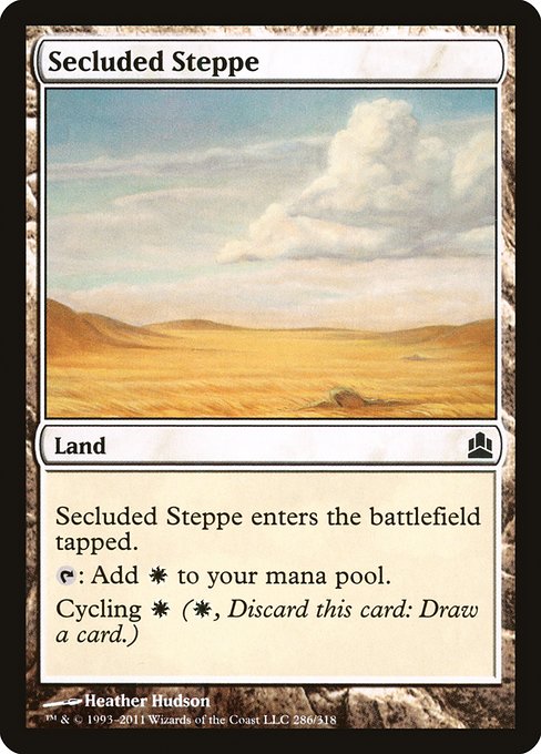 Commander 2011 - 286 - Secluded Steppe - Common - C - Non-foil