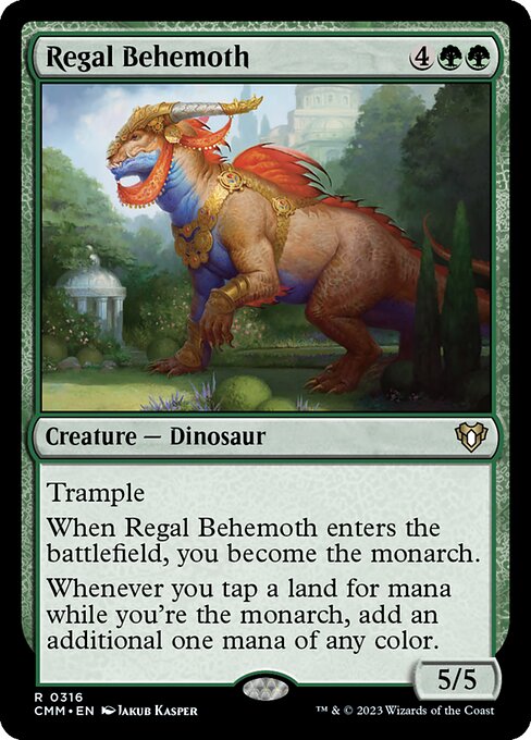 Commander Masters - 316 - Regal Behemoth - Rare - G - Non-foil