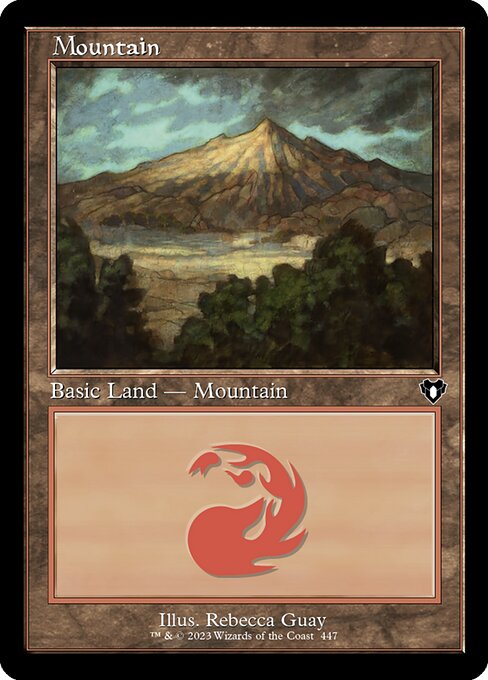 Commander Masters - 447 - Mountain - Common - C - Foil