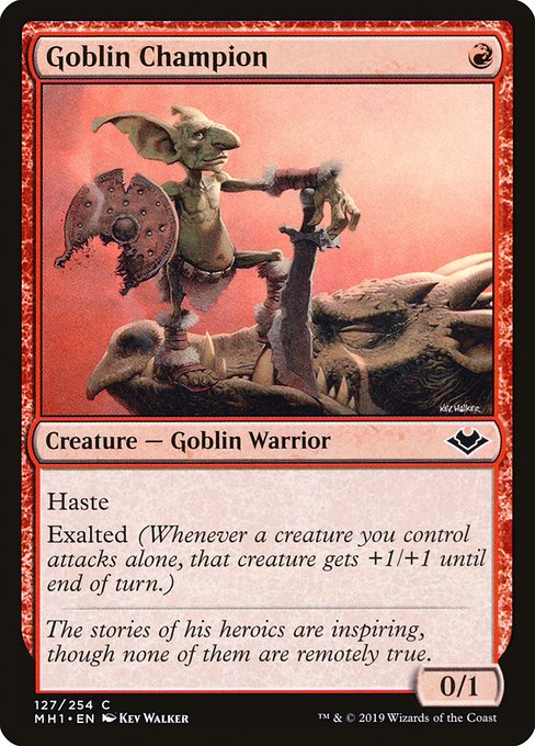 Modern Horizons - 127 - Goblin Champion - Common - R - Non-foil