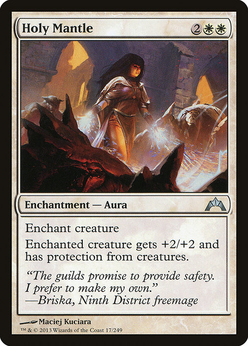 Gatecrash - 17 - Holy Mantle - Uncommon - W - Non-foil