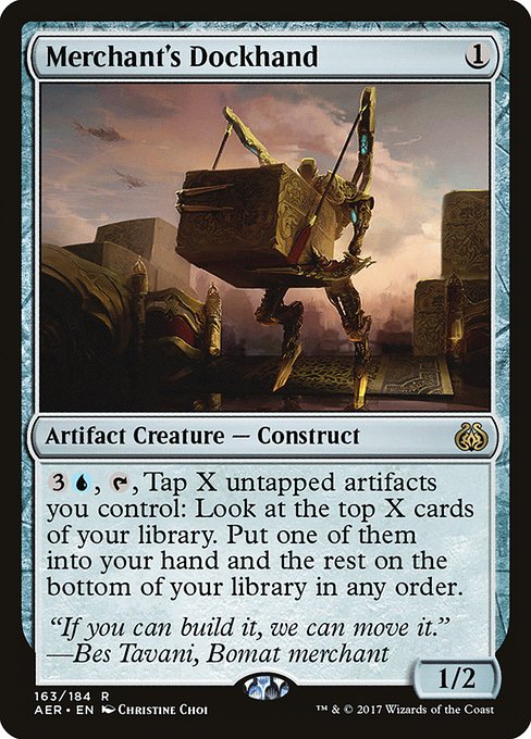 Aether Revolt - 163 - Merchant's Dockhand - Rare - C - Non-foil