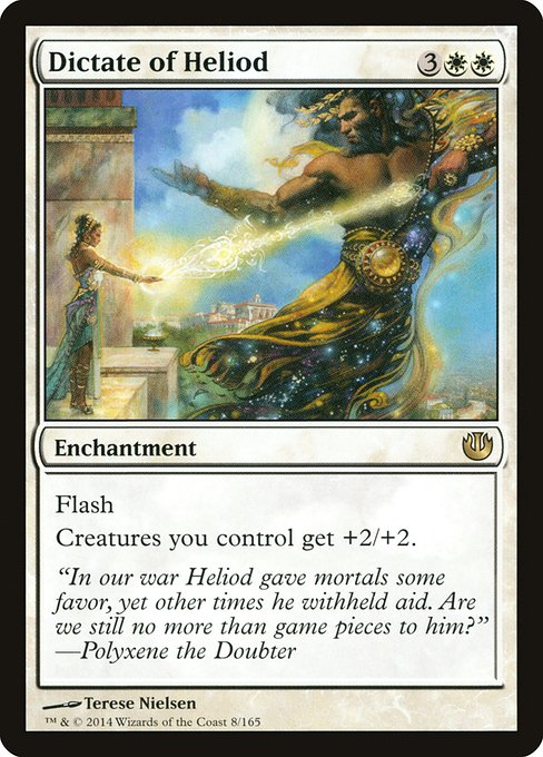 Journey into Nyx - 8 - Dictate of Heliod - Rare - W - Non-foil