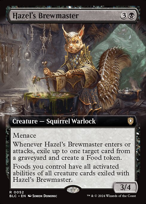 Bloomburrow Commander - 52 - Hazel's Brewmaster - Rare - B - Non-foil
