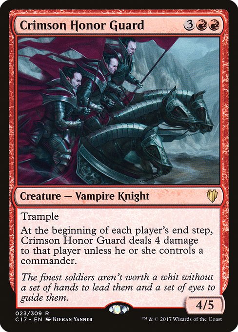Commander 2017 - 23 - Crimson Honor Guard - Rare - R - Non-foil