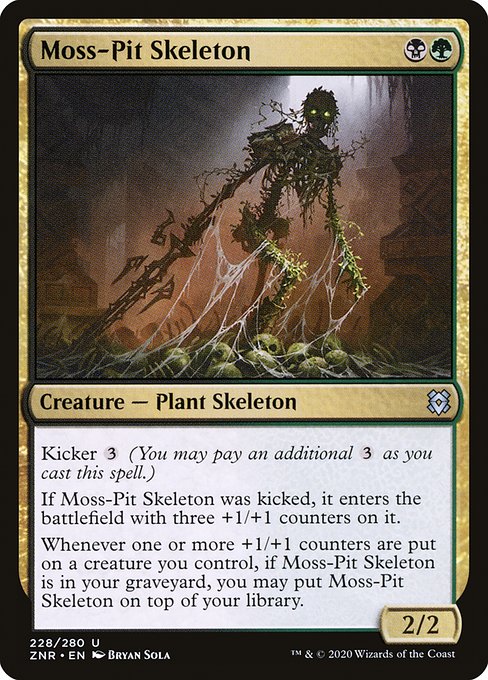 Zendikar Rising - 228 - Moss-Pit Skeleton - Uncommon - BG - Non-foil