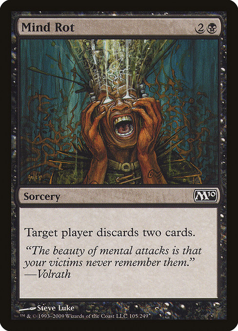 Magic 2010 - 105 - Mind Rot - Common - B - Non-foil