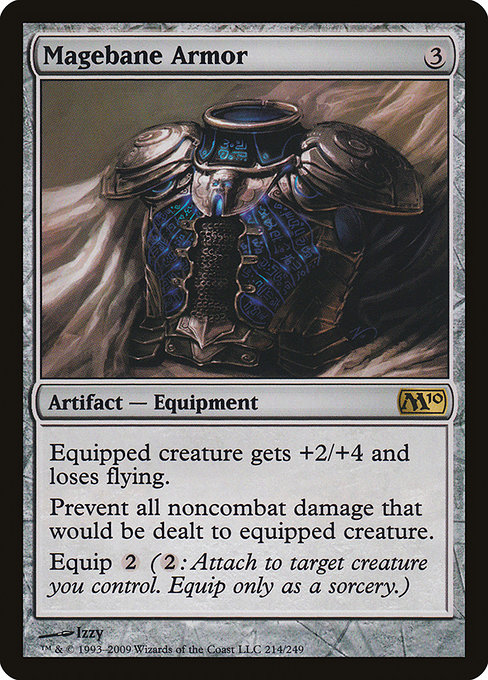 Magic 2010 - 214 - Magebane Armor - Rare - C - Non-foil