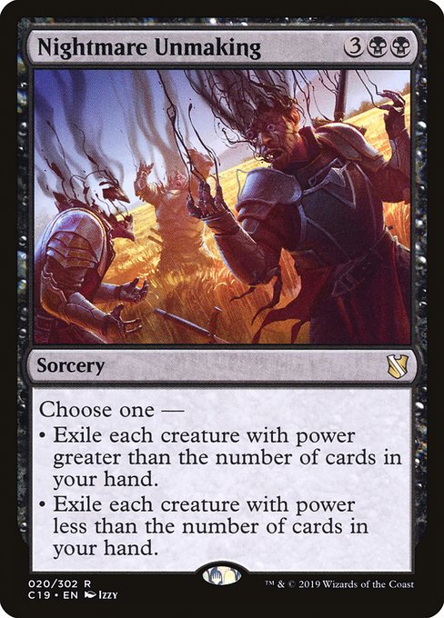 Commander 2019 - 20 - Nightmare Unmaking - Rare - B - Non-foil