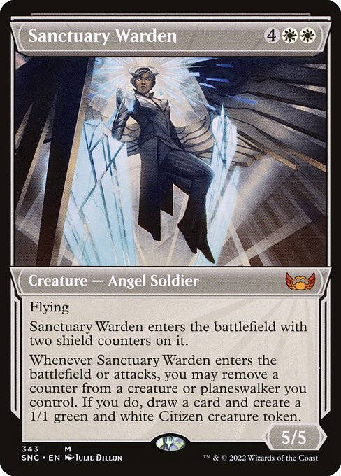 Streets of New Capenna - 343 - Sanctuary Warden - Mythic - W - Non-foil