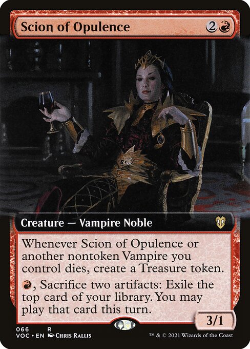 Crimson Vow Commander - 66 - Scion of Opulence - Rare - R - Non-foil