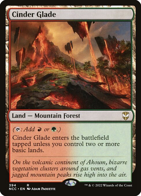 New Capenna Commander - 394 - Cinder Glade - Rare - C - Non-foil