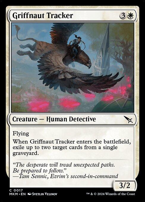 Murders at Karlov Manor - 17 - Griffnaut Tracker - Common - W - Non-foil