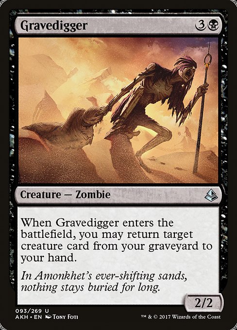 Amonkhet - 93 - Gravedigger - Uncommon - B - Non-foil