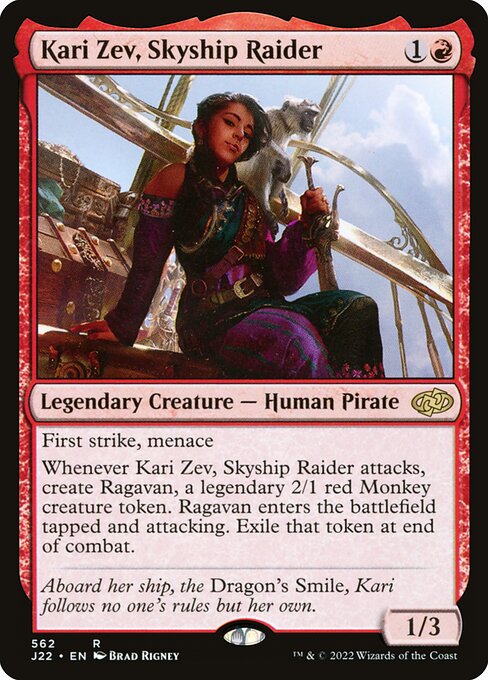 Jumpstart 2022 - 562 - Kari Zev, Skyship Raider - Rare - R - Non-foil
