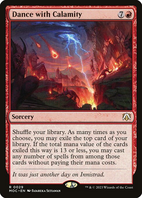 March of the Machine Commander - 29 - Dance with Calamity - Rare - R - Non-foil