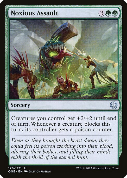 Phyrexia: All Will Be One - 176 - Noxious Assault - Uncommon - G - Foil