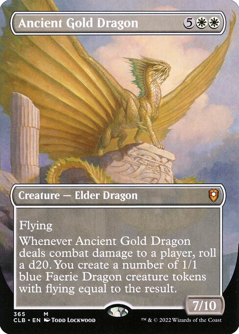 Commander Legends: Battle for Baldur's Gate - 365 - Ancient Gold Dragon - Mythic - W - Non-foil
