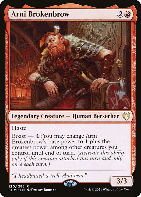 Kaldheim Promos - 120p - Arni Brokenbrow - Rare - R - Foil - Promo