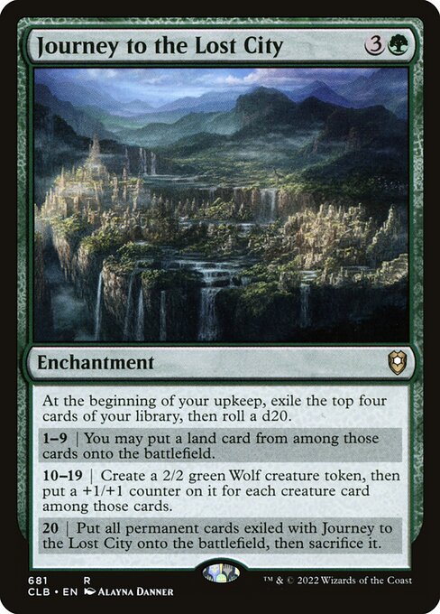 Commander Legends: Battle for Baldur's Gate - 681 - Journey to the Lost City - Rare - G - Non-foil