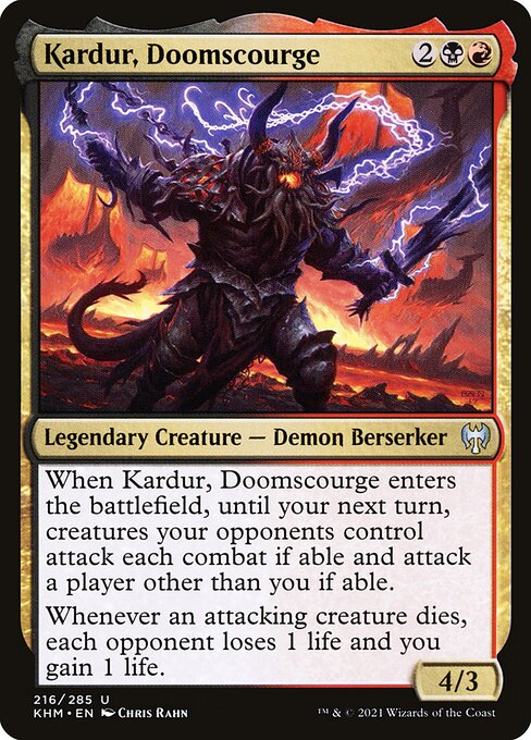 Kaldheim - 216 - Kardur, Doomscourge - Uncommon - BR - Non-foil