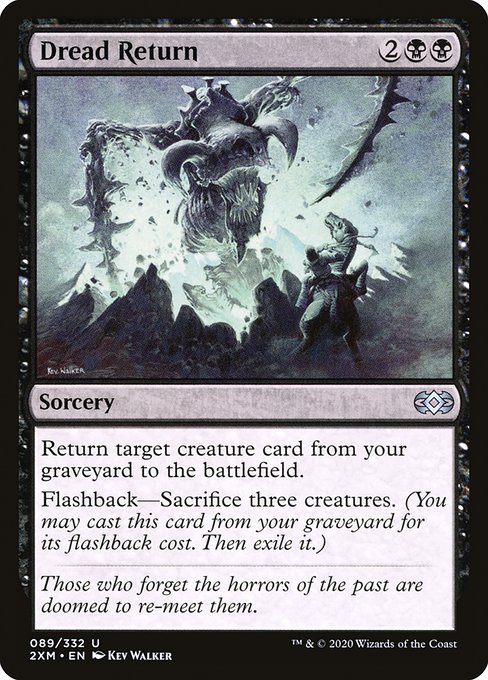 Double Masters - 89 - Dread Return - Uncommon - B - Foil