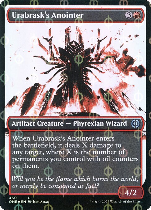 Phyrexia: All Will Be One - 450 - Urabrask's Anointer - Uncommon - R - Foil