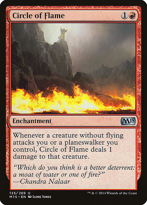 Magic 2015 - 135 - Circle of Flame - Uncommon - R - Non-foil
