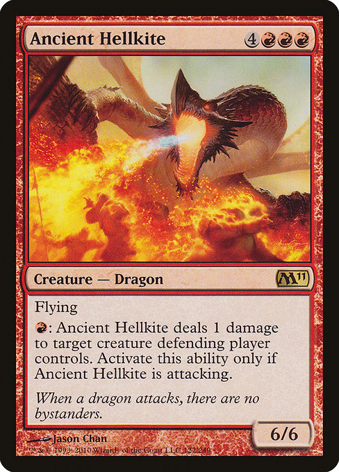 Magic 2011 - 122 - Ancient Hellkite - Rare - R - Non-foil