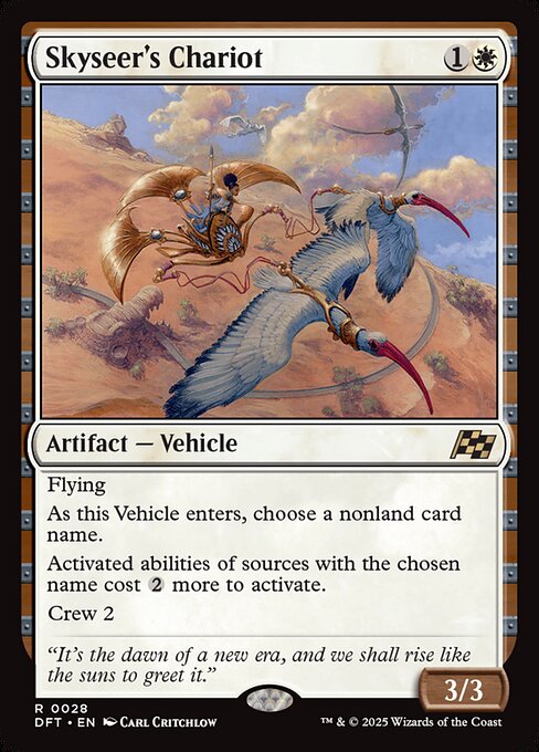 Aetherdrift - 28 - Skyseer's Chariot - Rare - W - Foil