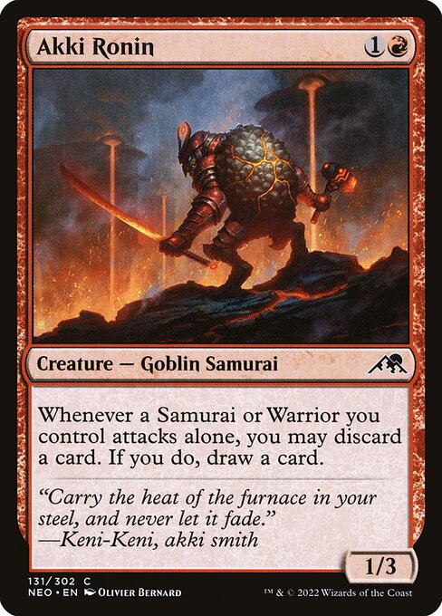 Kamigawa: Neon Dynasty - 131 - Akki Ronin - Common - R - Non-foil