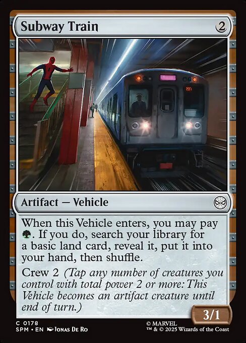 Marvel's Spider-Man - 178 - Subway Train - Common - C - Non-foil