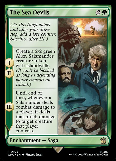 Doctor Who - 108 - The Sea Devils - Rare - G - Non-foil