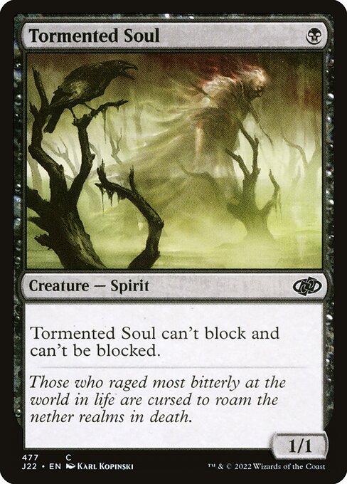 Jumpstart 2022 - 477 - Tormented Soul - Common - B - Non-foil