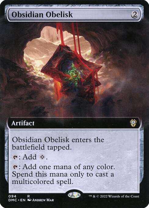 Dominaria United Commander - 94 - Obsidian Obelisk - Rare - C - Non-foil