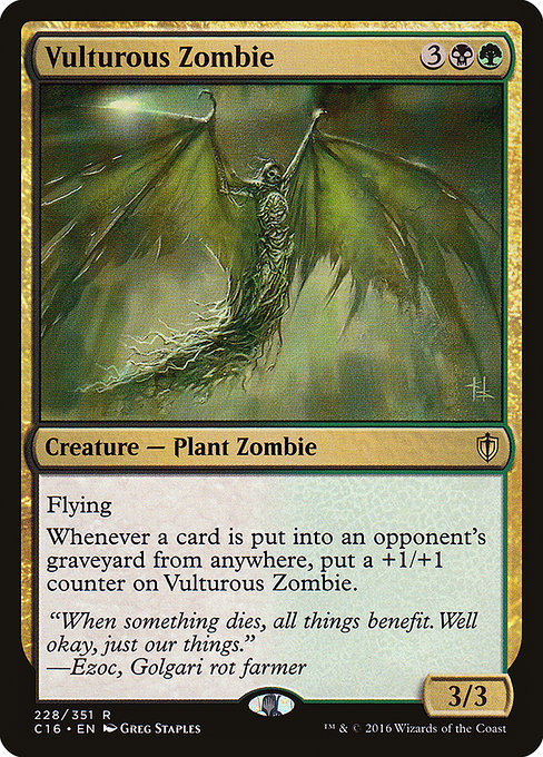 Commander 2016 - 228 - Vulturous Zombie - Rare - BG - Non-foil