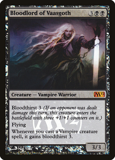 Magic 2012 Promos - 82★ - Bloodlord of Vaasgoth - Mythic - B - Foil - Prerelease Promo
