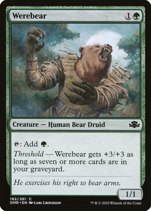 Dominaria Remastered - 182 - Werebear - Common - G - Non-foil