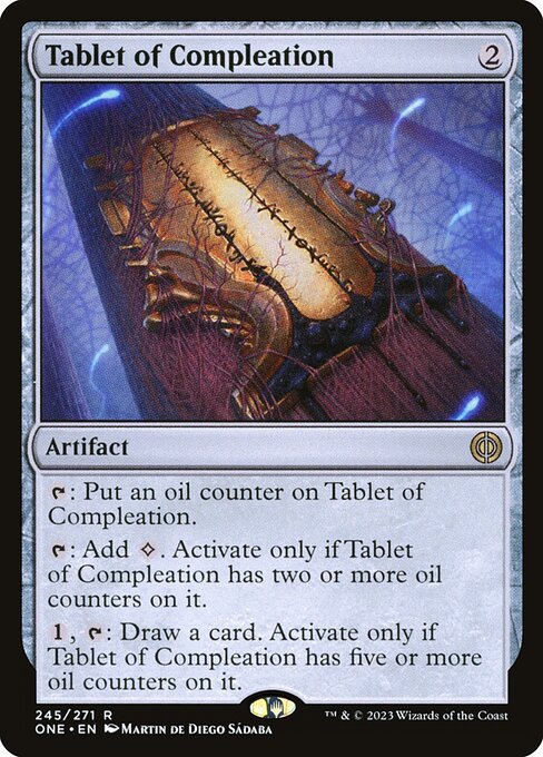 Phyrexia: All Will Be One - 245 - Tablet of Compleation - Rare - C - Non-foil