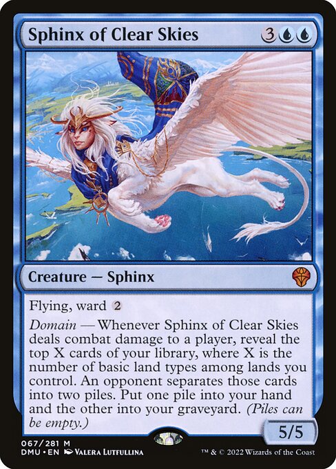 Dominaria United - 67 - Sphinx of Clear Skies - Mythic - U - Non-foil