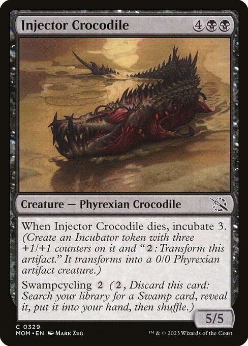 March of the Machine - 329 - Injector Crocodile - Common - B - Non-foil