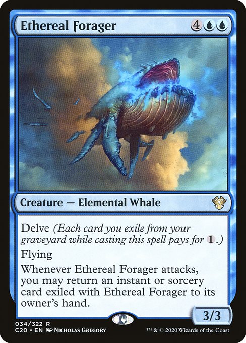 Commander 2020 - 34 - Ethereal Forager - Rare - U - Non-foil