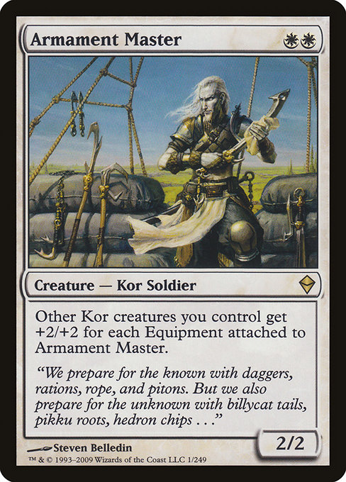 Zendikar - 1 - Armament Master - Rare - W - Non-foil