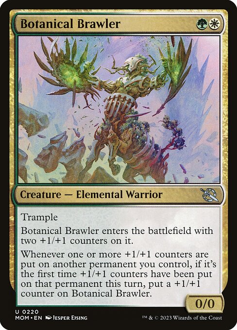 March of the Machine - 220 - Botanical Brawler - Uncommon - WG - Foil