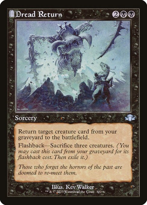 Dominaria Remastered - 302 - Dread Return - Uncommon - B - Non-foil