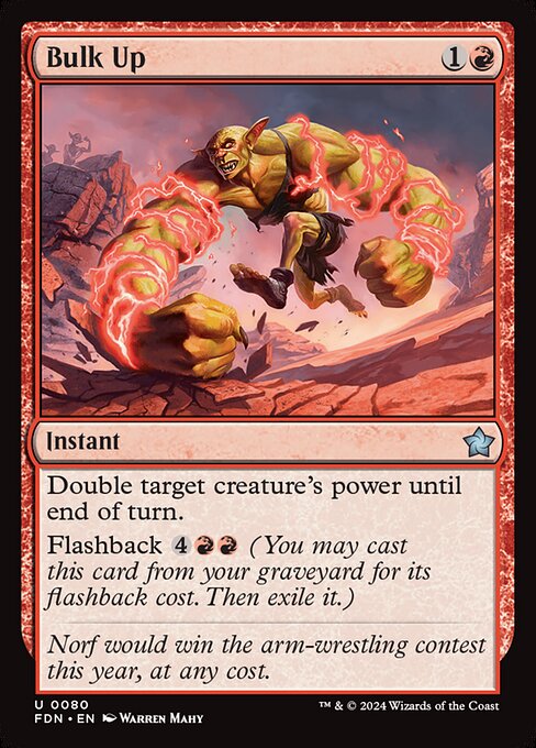 Foundations - 80 - Bulk Up - Uncommon - R - Foil