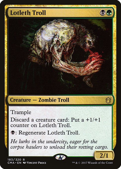 Commander Anthology - 183 - Lotleth Troll - Rare - BG - Non-foil